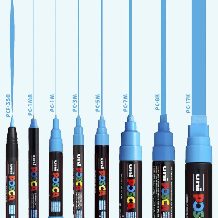 טוש אקרילי POSCA - מגוון גדלים לבחירה