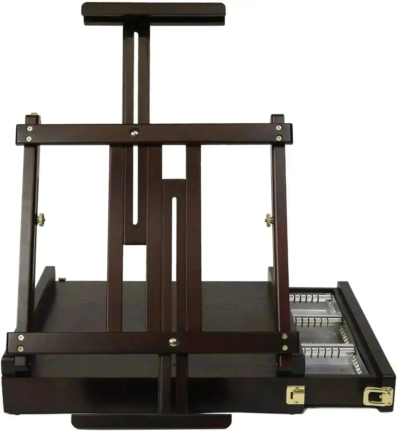 כן ציור שולחני מעץ עם מגירת אחסון – MEEDEN Sketchbox Easel (W05) – תמונה 7