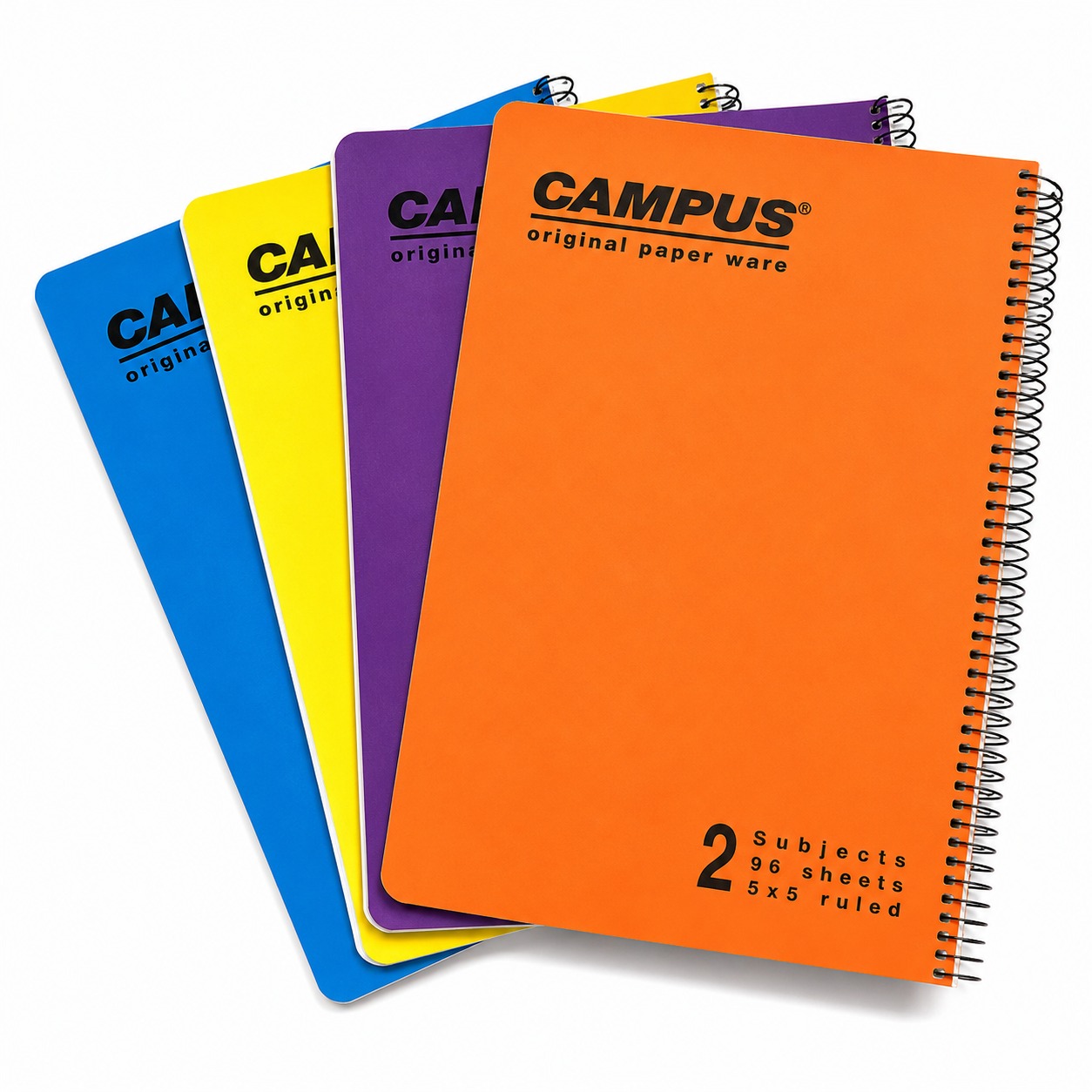 מחברת ספירלה A4 CAMPUS - לבחירה 2, 3 ,4 נושאים - שורות או משבצות