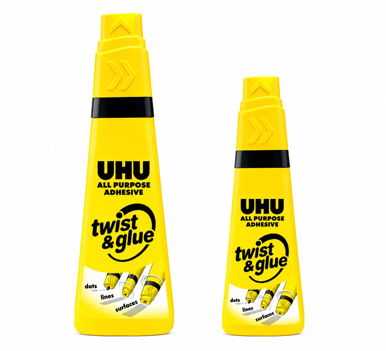 כותרת: דבק רב-שימושי UHU | 35 מ"ל / 95 מ"ל