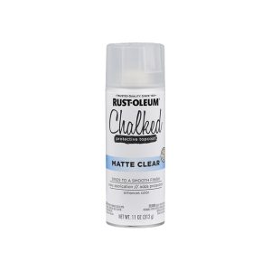 ספריי לכה מאט שקוף Rust-Oleum Chalked להגנה על משטחים צבועים